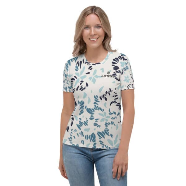 Team Infinite Blue Petal Women's Tee - Image 4
