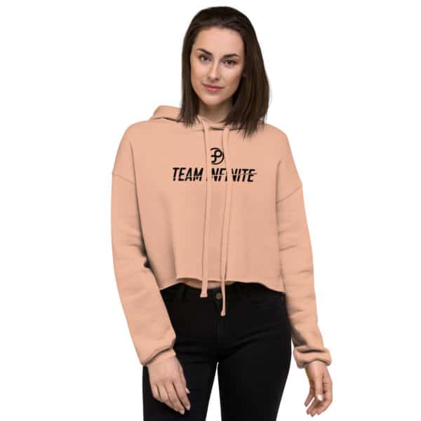 Team Infinite Women's Crop Hoodie - Image 4