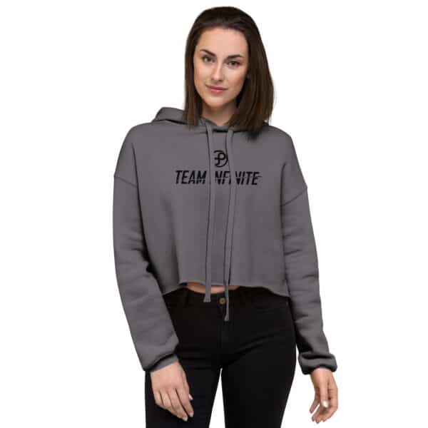 Team Infinite Women's Crop Hoodie - Image 2